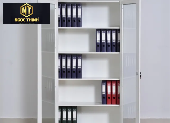 Tủ sắt sơn tĩnh điện 1 khoang 2 cánh kính TS09CK-H